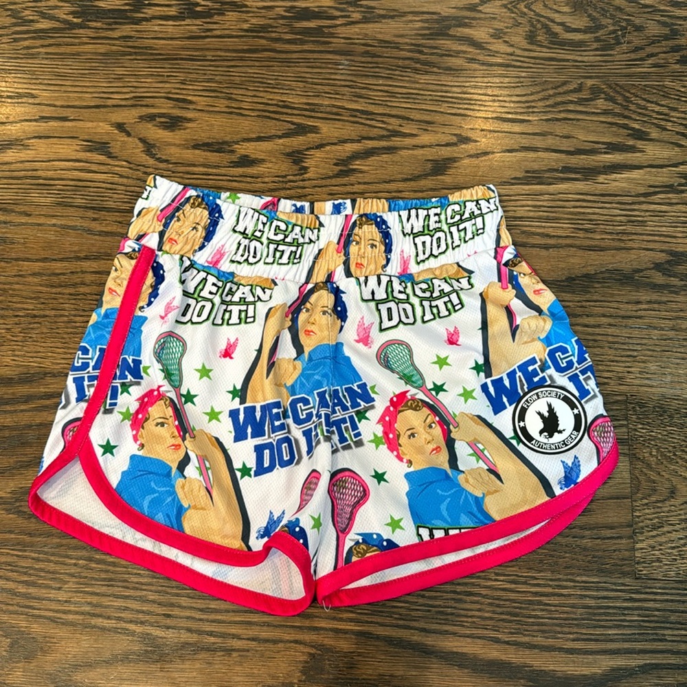 Flow Society girls lacrosse shorts size medium